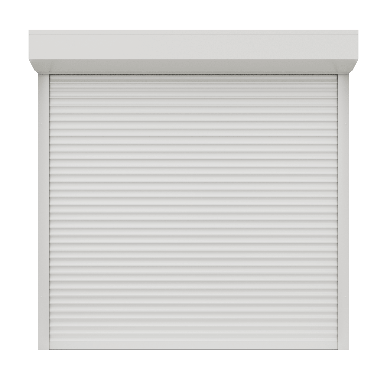 Tokozott alumínium motoros redőny fehér