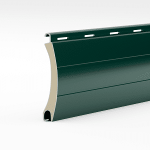 Mohazöld elektromos redőny lamella