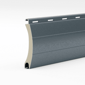 Világos szürke elektromos redőny lamella