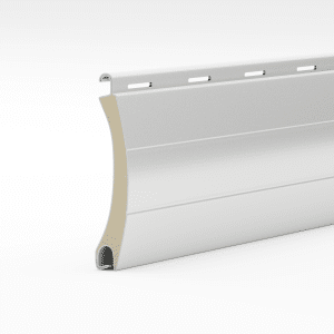 Tört fehér elektromos redőny lamella