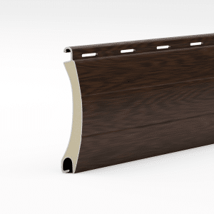 Dió fa-imitáció elektromos redőny lamella